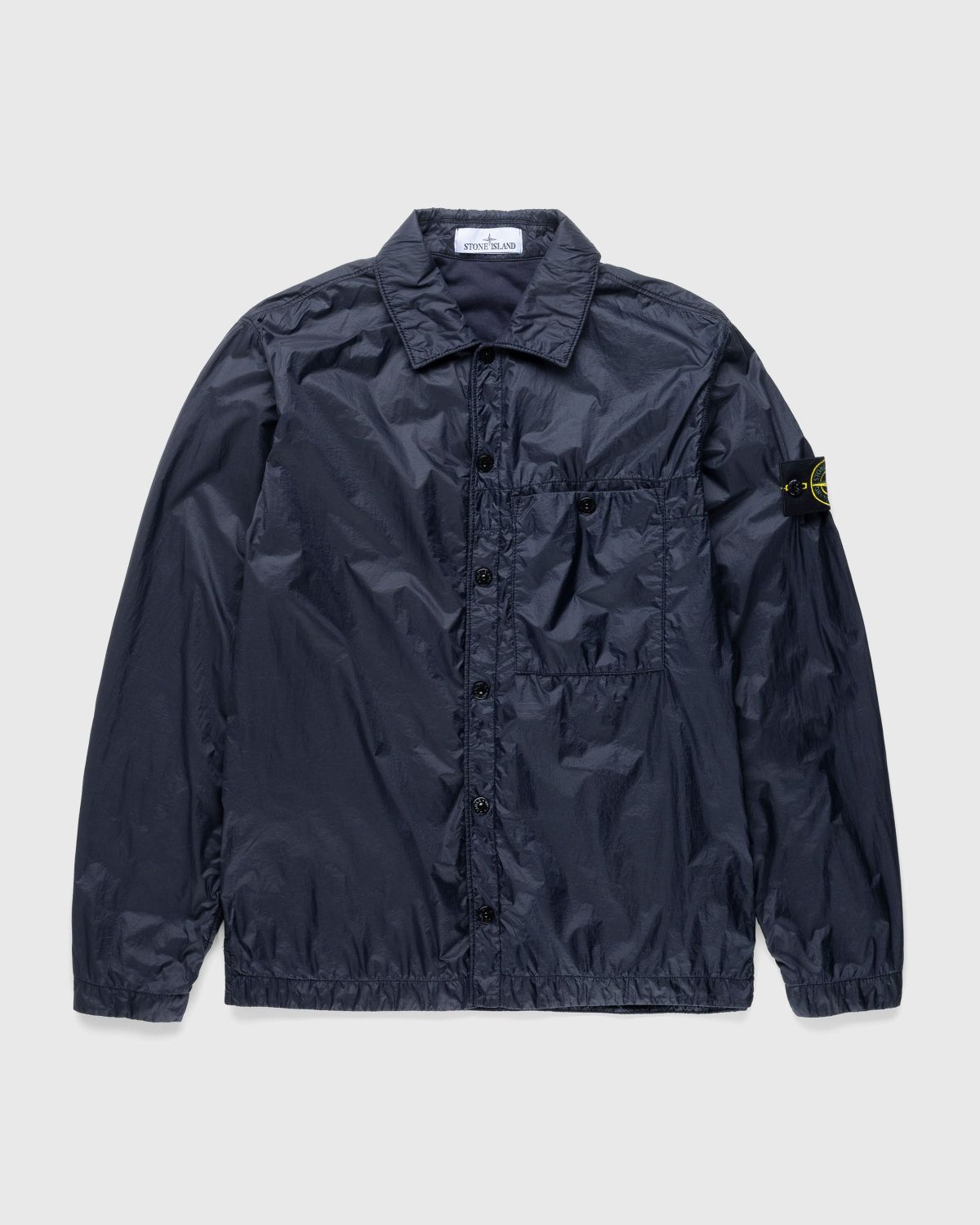 Navy blue on sale stone island overshirt